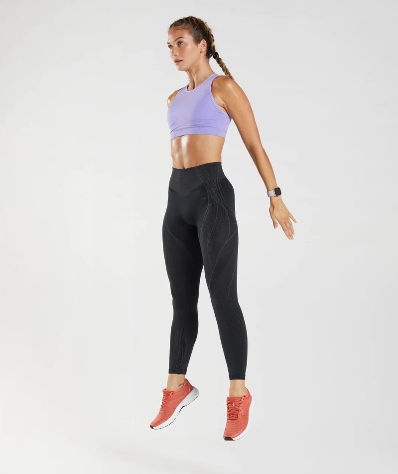 Women's Gymshark Apex Seamless Leggings Black | NZ 0USRQW